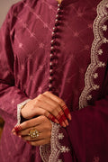Cross Stitch | Mahiri Embroidered Collection 24 | VIOLET QUARTZ - House Of Hania