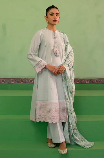 Cross Stitch | Mahiri Embroidered Collection | AQUA PEARL - House Of Hania