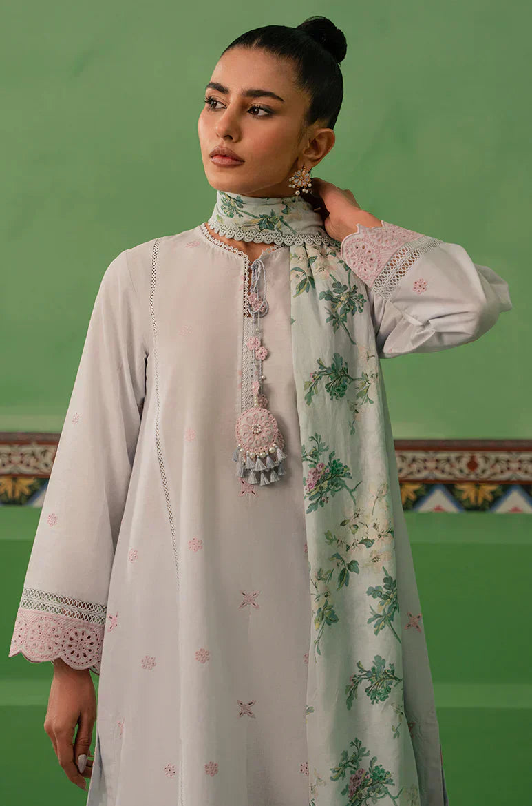 Cross Stitch | Mahiri Embroidered Collection | AQUA PEARL - House Of Hania