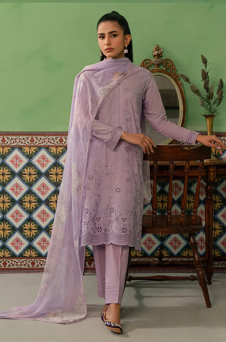 Cross Stitch | Mahiri Embroidered Collection | LILAC HAZE - House Of Hania