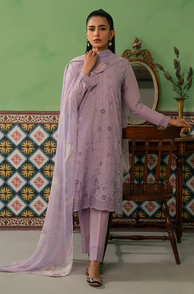 Cross Stitch | Mahiri Embroidered Collection | LILAC HAZE - House Of Hania