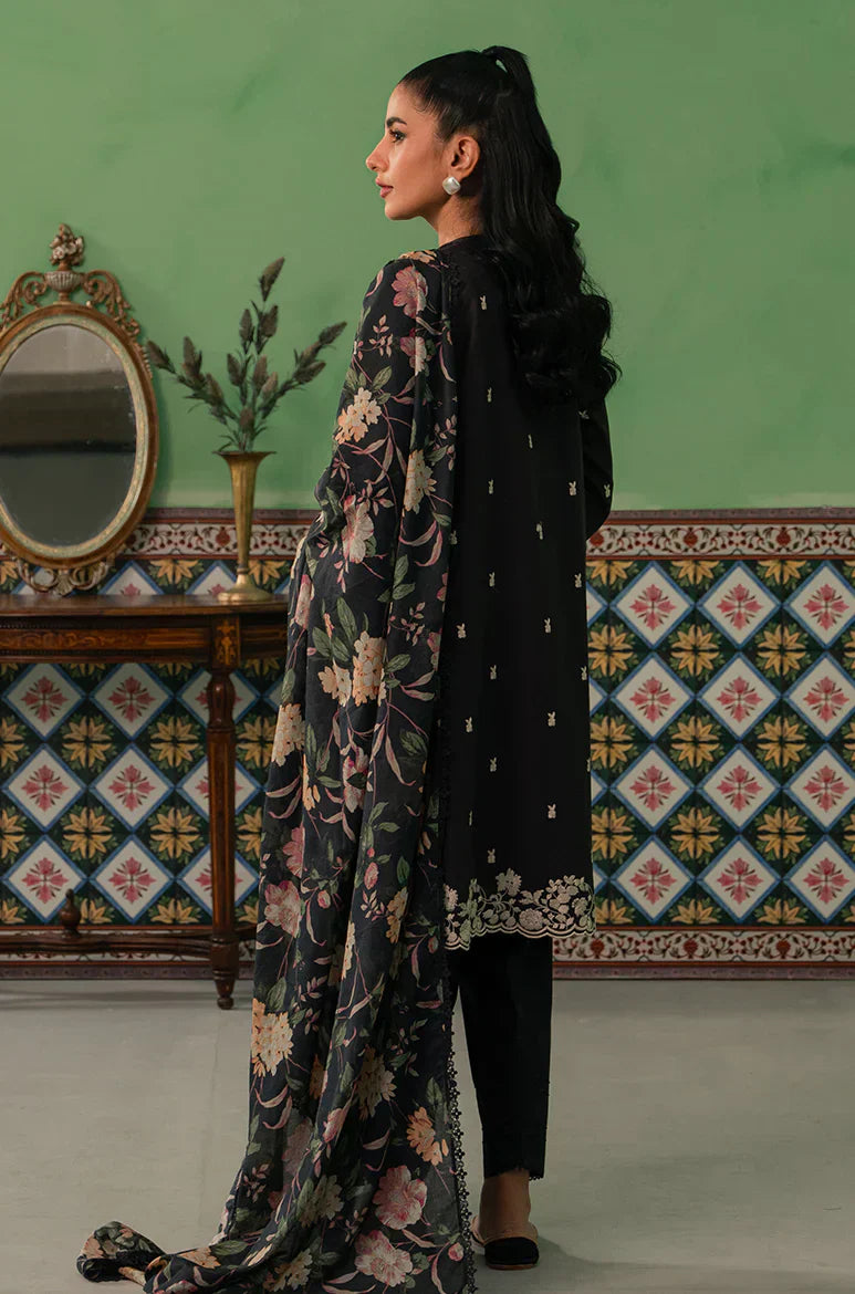 Cross Stitch | Mahiri Embroidered Collection | RAVEN FLORA - House Of Hania