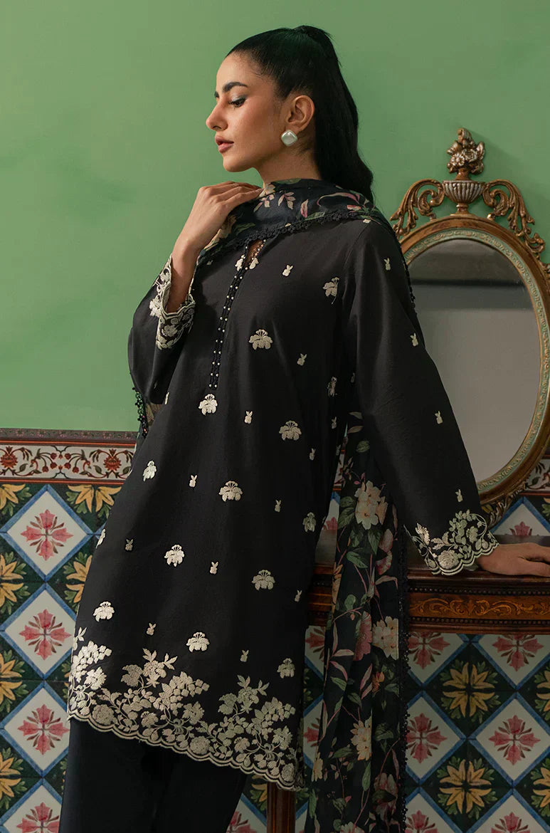 Cross Stitch | Mahiri Embroidered Collection | RAVEN FLORA - House Of Hania