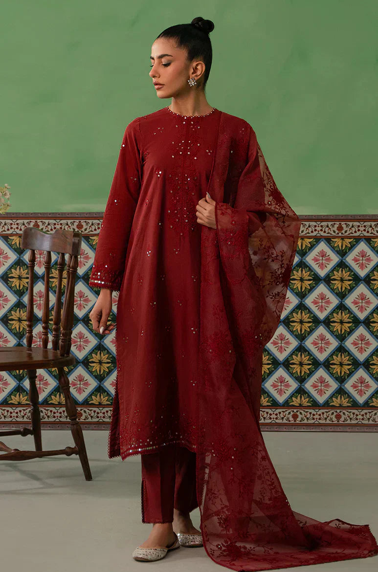 Cross Stitch | Mahiri Embroidered Collection | ROSE FLORINE - House Of Hania