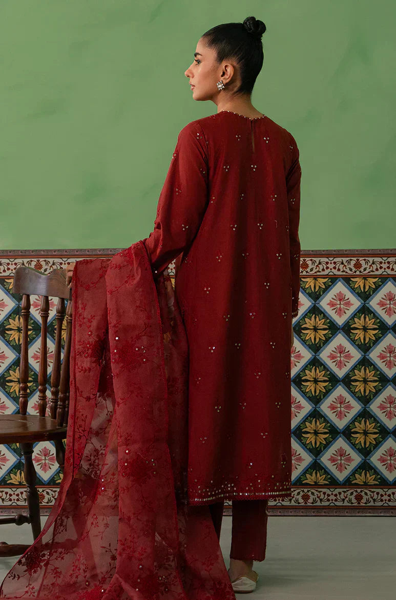Cross Stitch | Mahiri Embroidered Collection | ROSE FLORINE - House Of Hania
