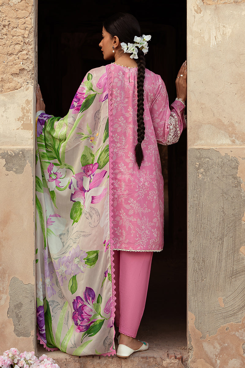 Cross Stitch | Premium Lawn 24 | CORAL FLORET - House Of Hania