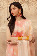 Cross Stitch | Premium Lawn 24 | PEACH BLUSH - House Of Hania