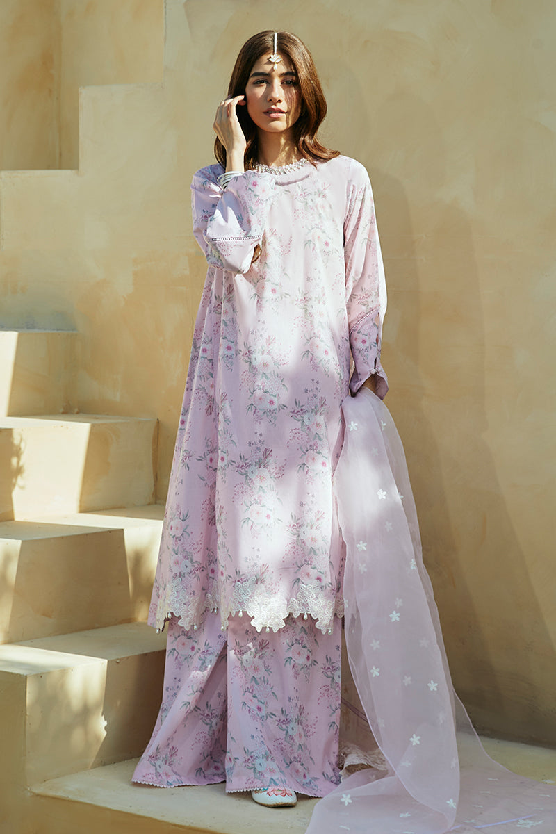Cross Stitch | Premium Lawn 24 | SHADOW BERRY - House Of Hania