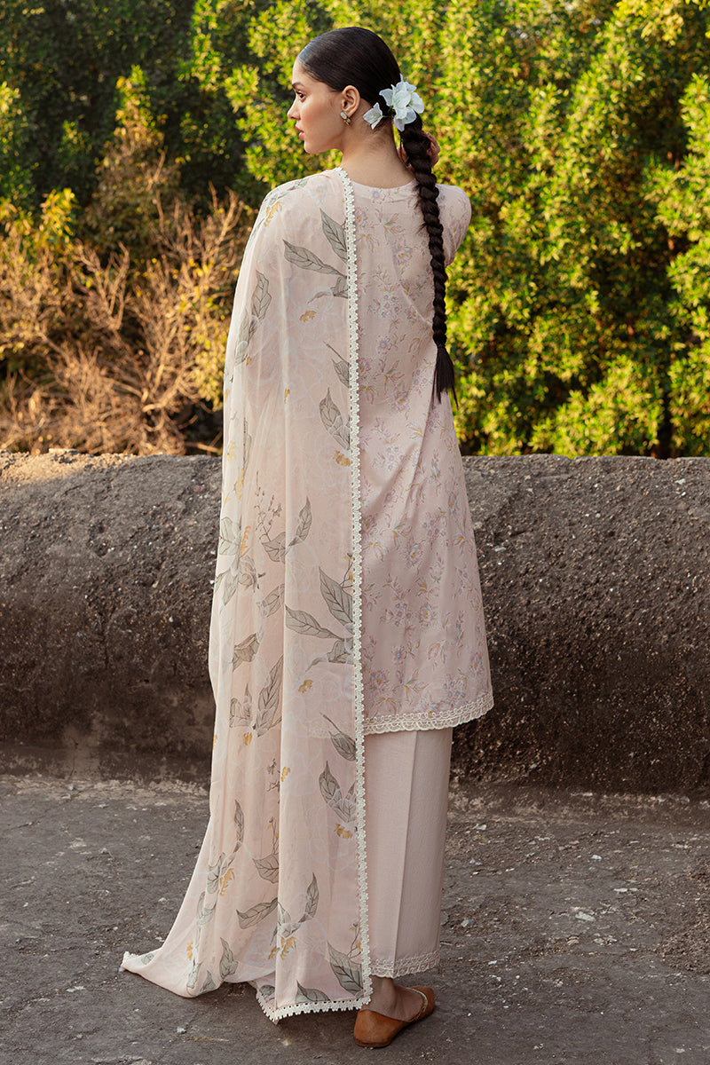 Cross Stitch | Premium Lawn 24 | SILVER PEONY - House Of Hania