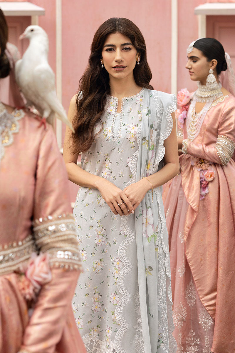 Cross Stitch | Premium Lawn 25 | Black FROST - House Of Hania