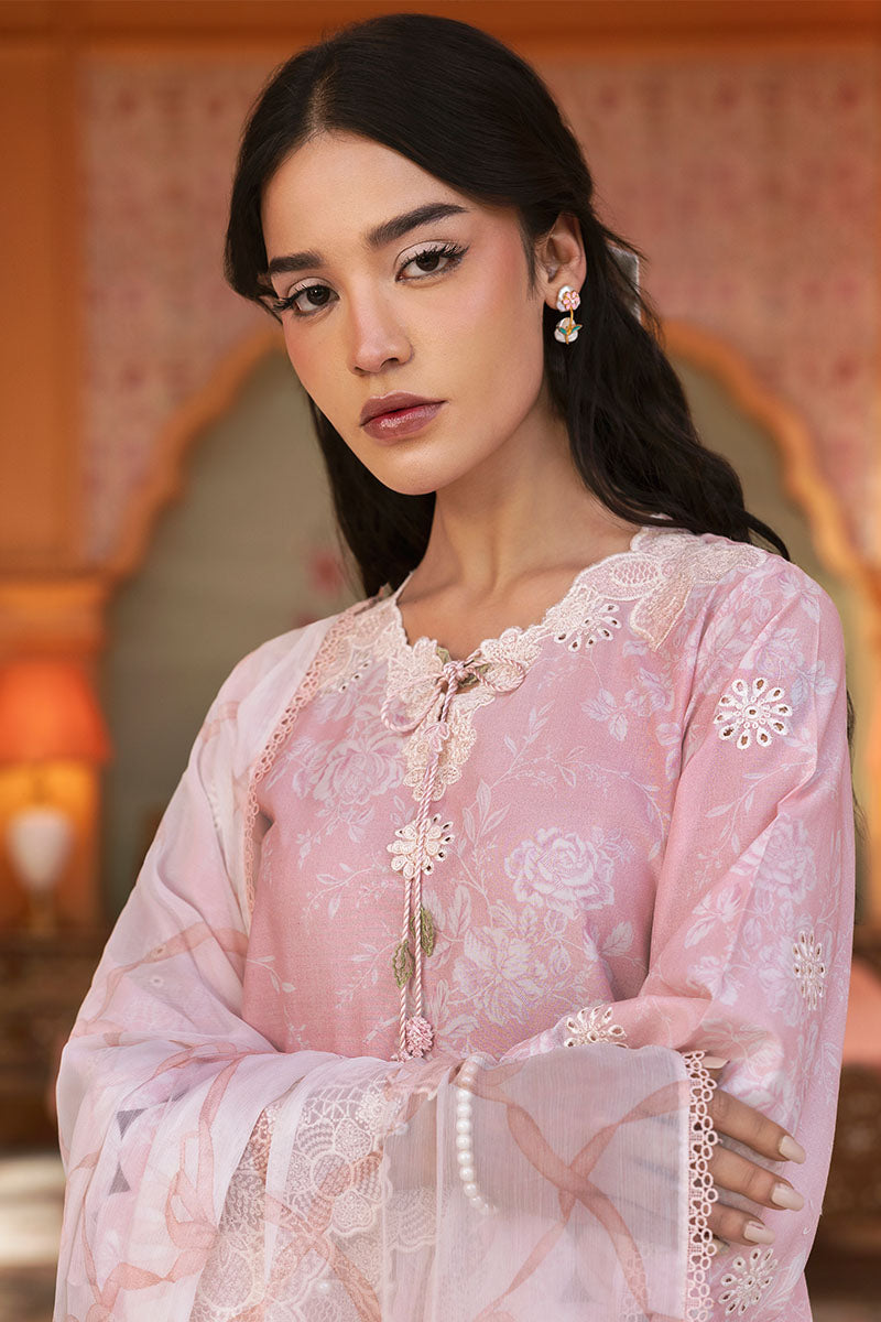 Cross Stitch | Premium Lawn 25 | FLORAL TIE - House Of Hania