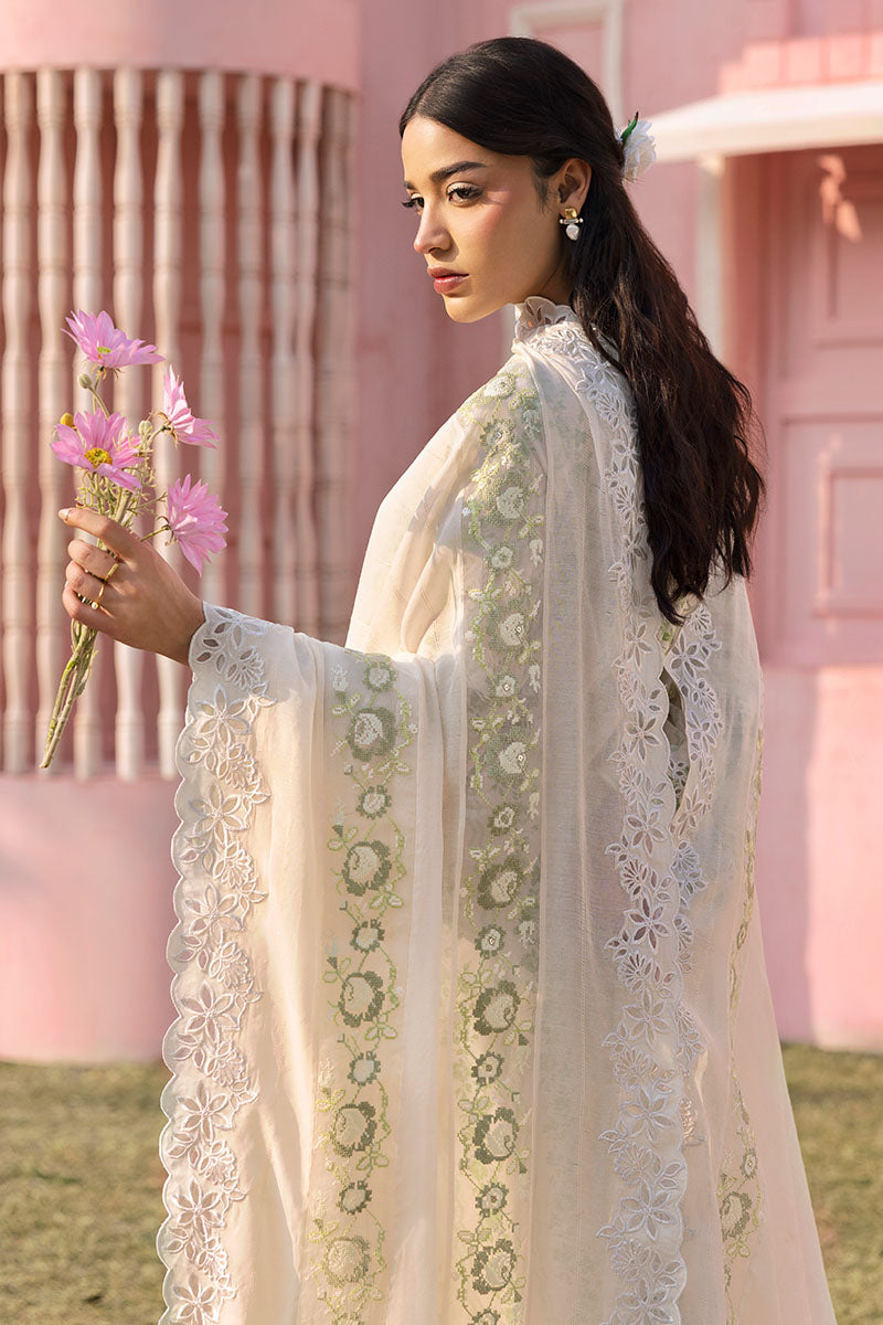 Cross Stitch | Premium Lawn 25 | GREEN TRELLIS - House Of Hania