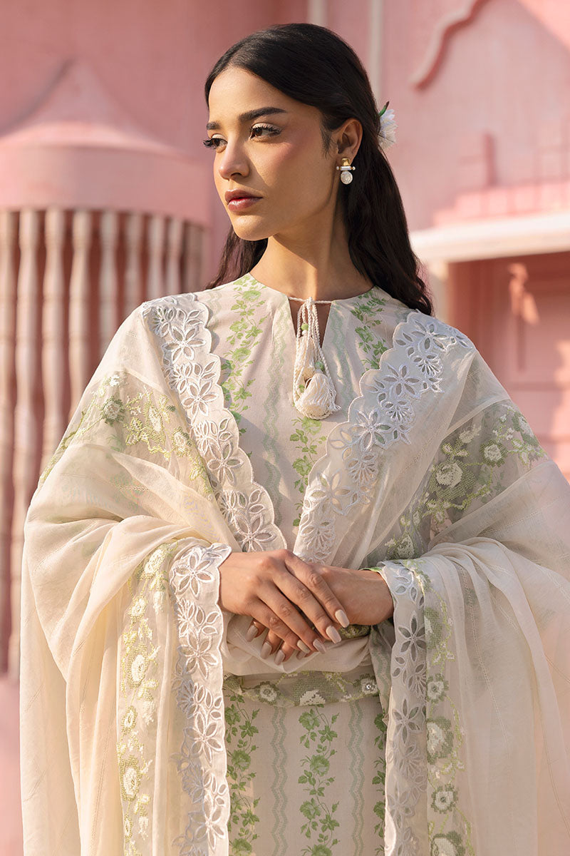 Cross Stitch | Premium Lawn 25 | GREEN TRELLIS - House Of Hania