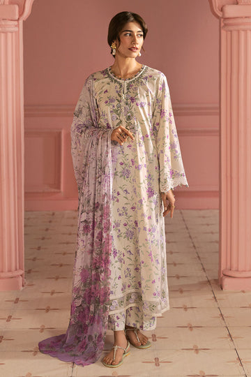 Cross Stitch | Premium Lawn 25 | LILAC BLOOM - House Of Hania