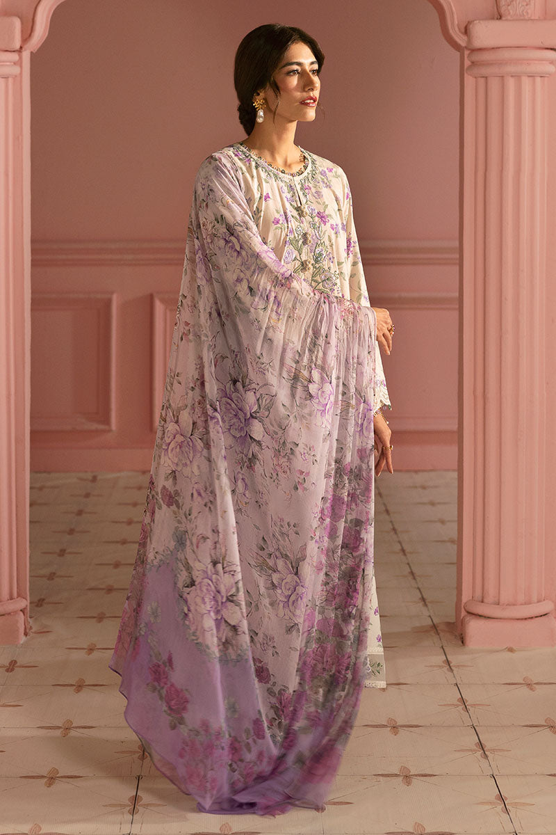 Cross Stitch | Premium Lawn 25 | LILAC BLOOM - House Of Hania