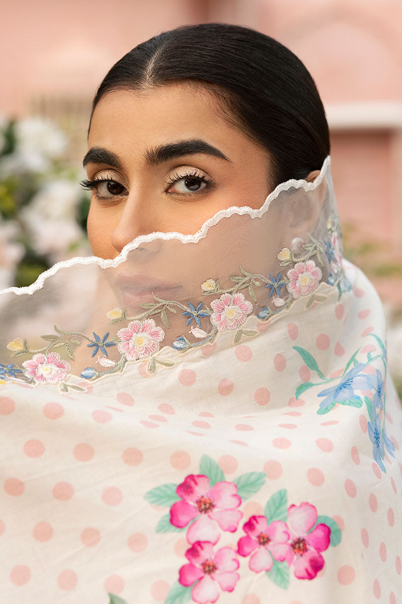 Cross Stitch | Premium Lawn 25 | PASTEL BLOOM - House Of Hania