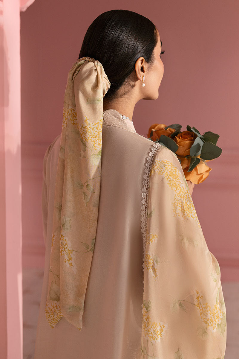 Cross Stitch | Premium Lawn 25 | PEACH PARFAIT - House Of Hania