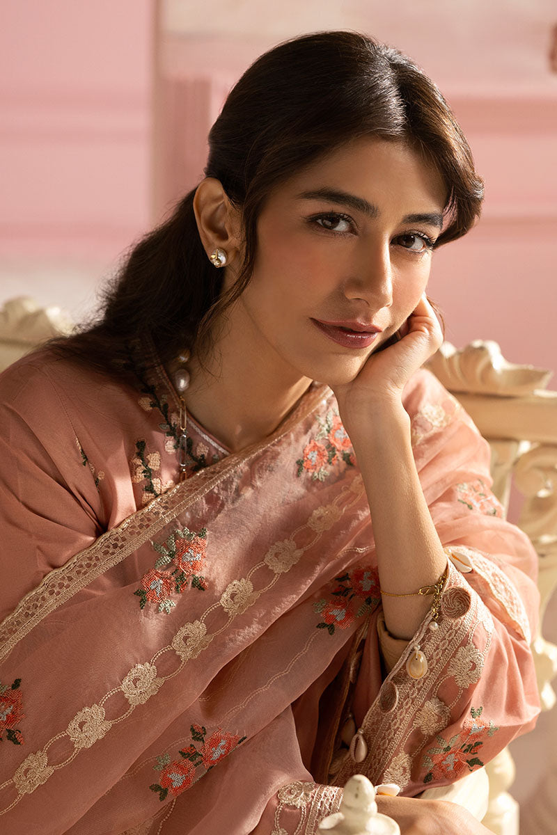 Cross Stitch | Premium Lawn 25 | ROSE QUARTZ - House Of Hania