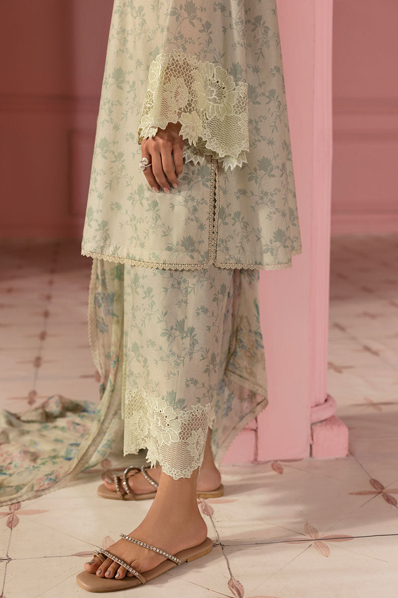 Cross Stitch | Premium Lawn 25 | SAGE GLEAM - House Of Hania