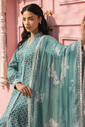 Cross Stitch | Premium Lawn 25 | TEAL GRACE - House Of Hania