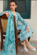 Cross Stitch | Printed Lawn | BLUE CHARM - House Of Hania