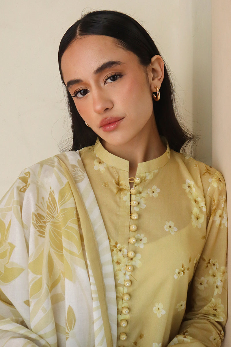 Cross Stitch | Printed Lawn | GARLAND MIST - House Of Hania