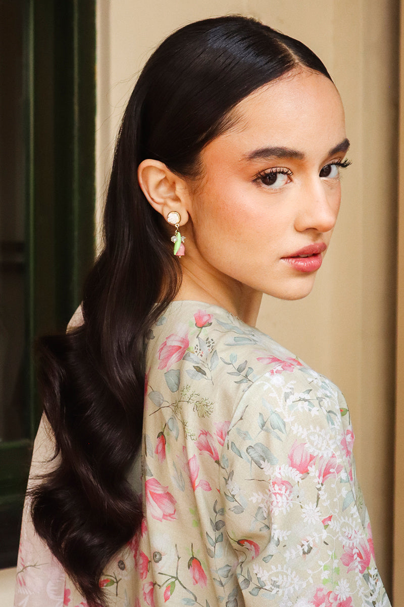 Cross Stitch | Printed Lawn | OLIVE AURA - House Of Hania