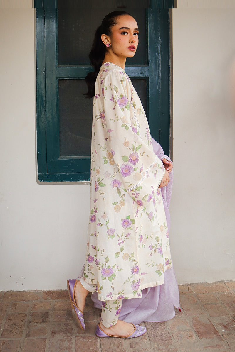 Cross Stitch | Printed Lawn | ROSEATE MUSE - House Of Hania