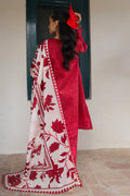 Cross Stitch | Printed Lawn | SCARLET SAGE - House Of Hania