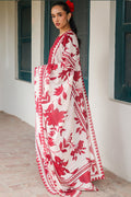 Cross Stitch | Printed Lawn | SCARLET SAGE - House Of Hania