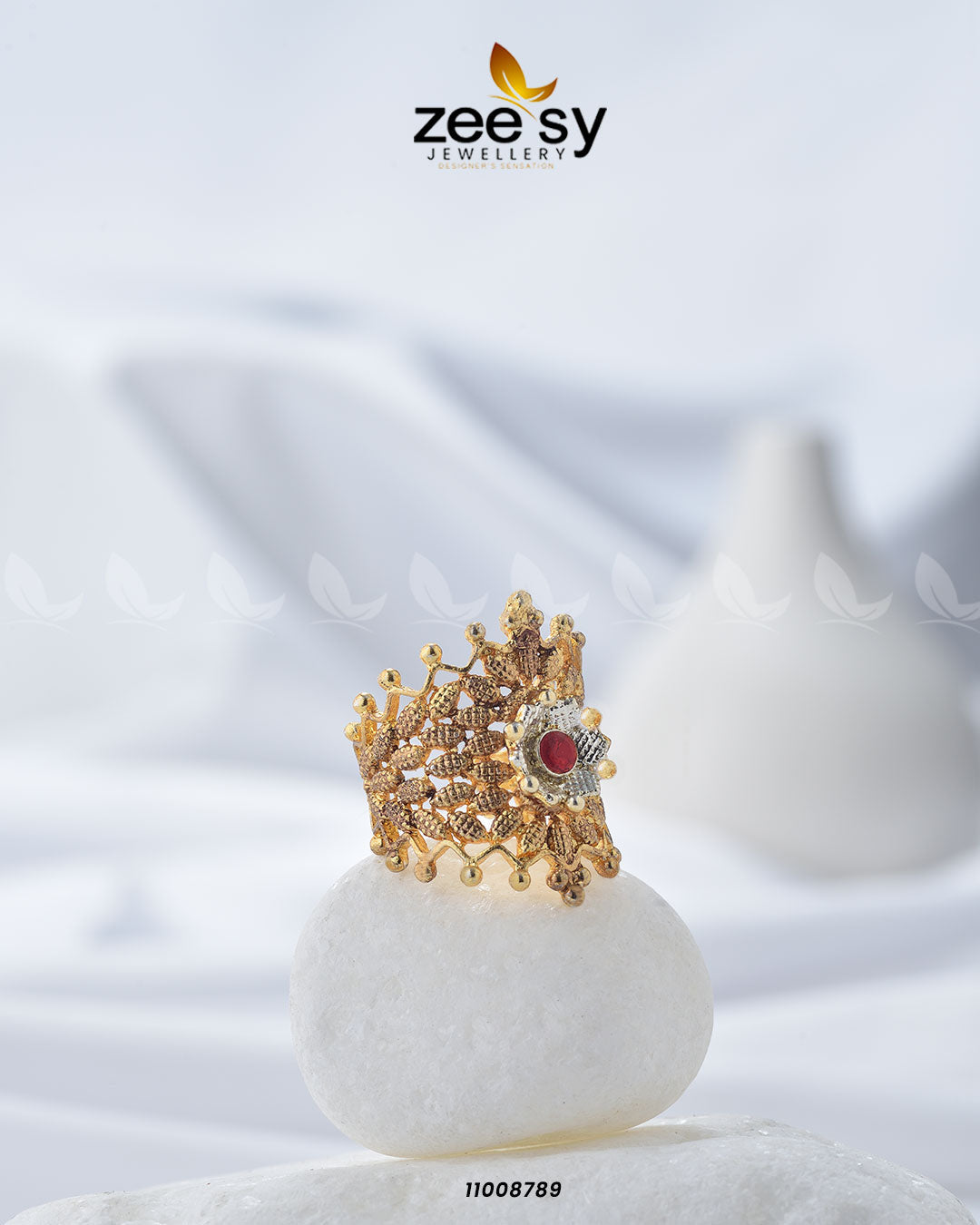 Crown Ring-8290 - House Of Hania