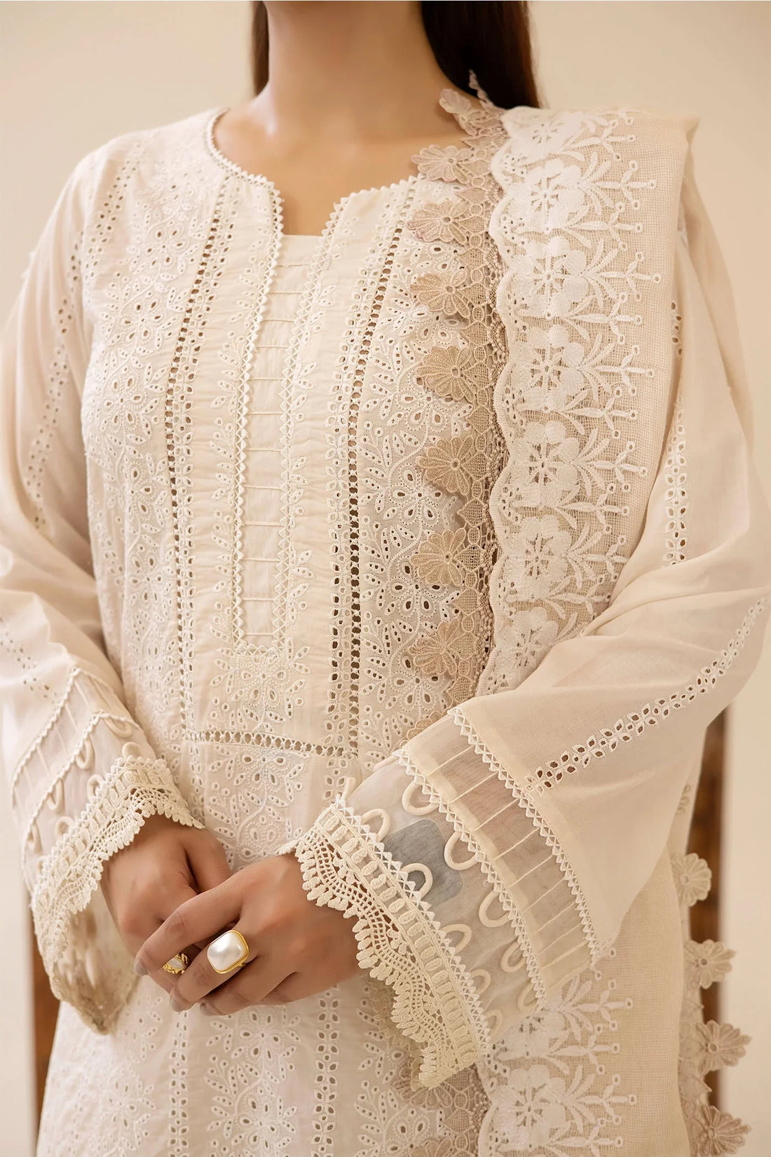Adans Libas | Chikankari Lawn | CHIKANKARI LAWN-07 - 1