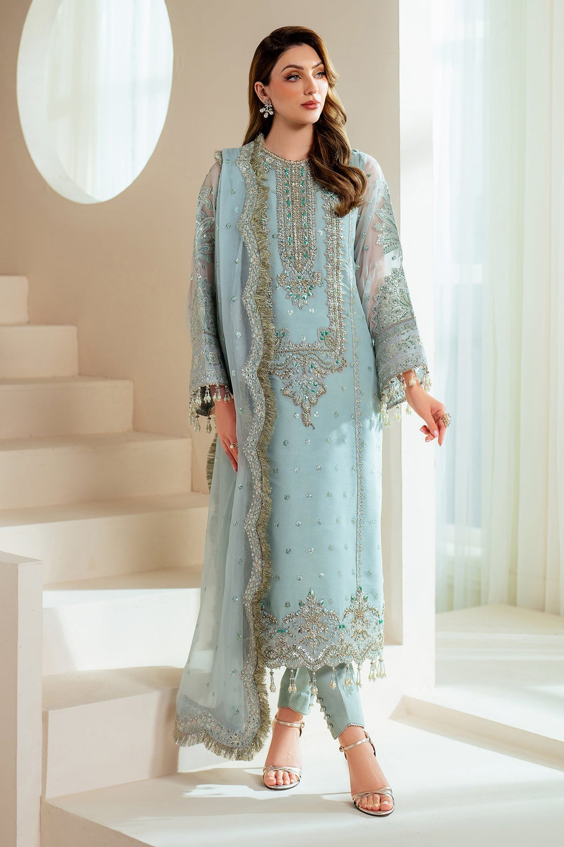Alizeh | Aymal Chiffon | AF-BHM-4044-Orla - House Of Hania
