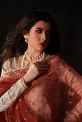 Emaan Adeel Poise S0517 embroidered raw silk suit in ivory — upper-body view
