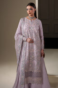 Emaan Adeel MIRA S0446 chiffon outfit in lilac — upper-body view