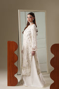 Emaan Adeel ELOSIE S0450 chiffon outfit in ivory — side view