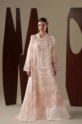 Emaan Adeel LUMI S0448 chiffon outfit in blush pink — front view