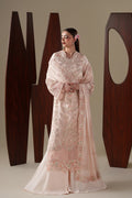 Emaan Adeel LUMI S0448 chiffon outfit in blush pink — front view
