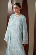 Emaan Adeel ARIA S0449 chiffon outfit in pale blue — upper-body view