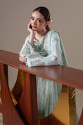 Emaan Adeel ORLA S0444 chiffon outfit in pale mint green — upper-body view