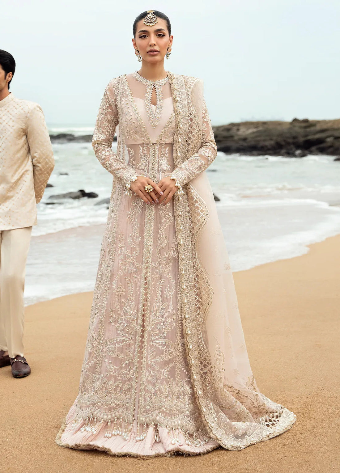 Dastangoi by Afrozeh Wedding Formal 3Pc Suit AWE-05 Shahnoor - House Of Hania
