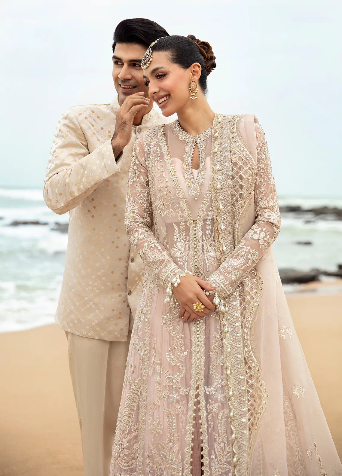 Dastangoi by Afrozeh Wedding Formal 3Pc Suit AWE-05 Shahnoor - House Of Hania