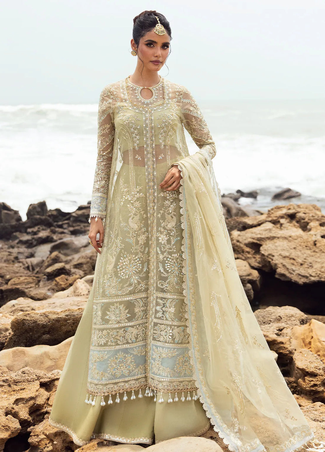 Dastangoi by Afrozeh Wedding Formal 3Pc Suit AWE-09 Leela - House Of Hania