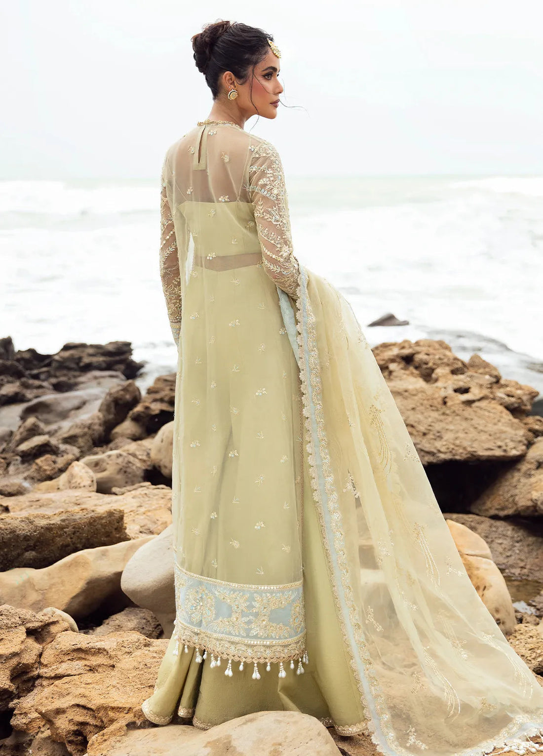Dastangoi by Afrozeh Wedding Formal 3Pc Suit AWE-09 Leela - House Of Hania