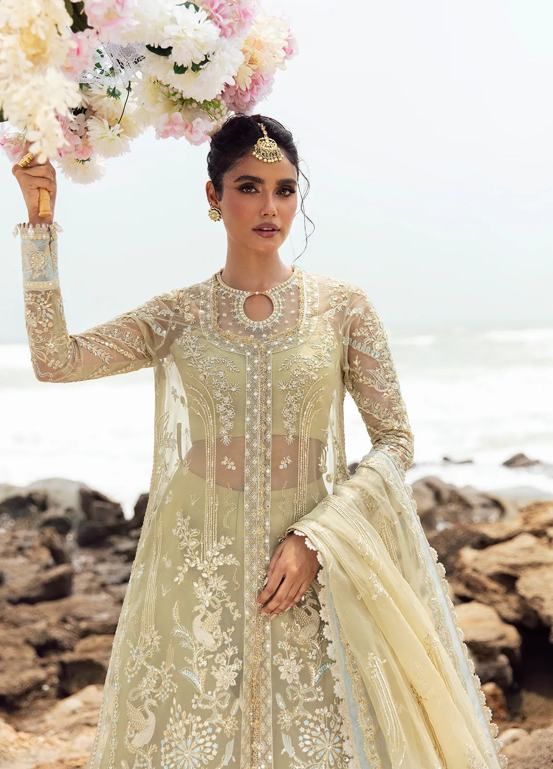 Dastangoi by Afrozeh Wedding Formal 3Pc Suit AWE-09 Leela - House Of Hania