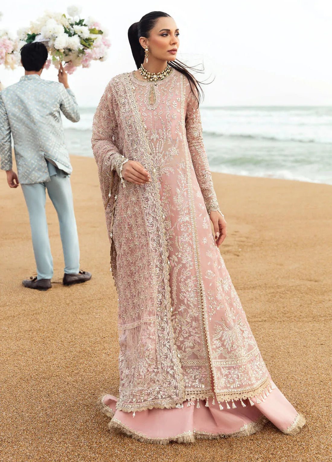 Dastangoi by Afrozeh Wedding Formals 3Pc Suit AWE-03 Shazma - House Of Hania