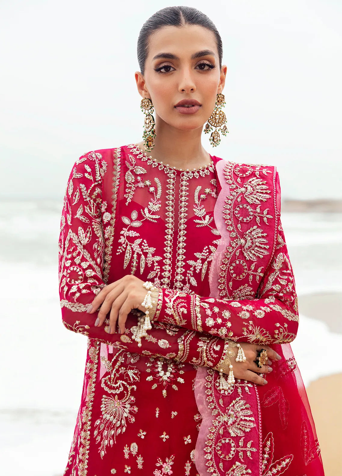 Dastangoi by Afrozeh Wedding Formals 3Pc Suit AWE-04 Nageen - House Of Hania