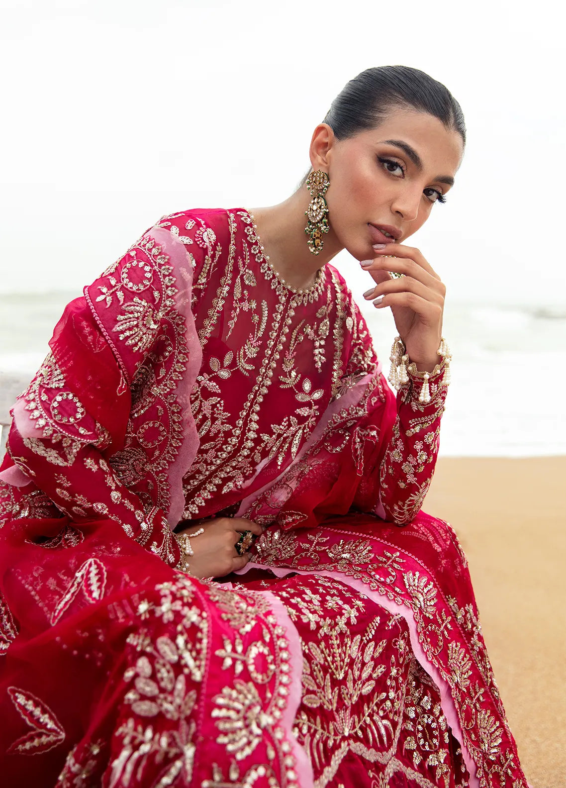 Dastangoi by Afrozeh Wedding Formals 3Pc Suit AWE-04 Nageen - House Of Hania