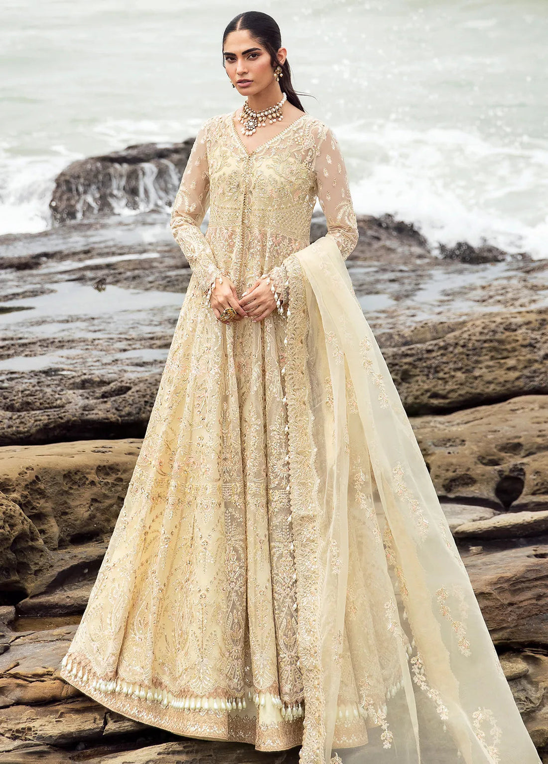 Dastangoi by Afrozeh Wedding Formals 3Pc Suit AWE-06 Aroohi - House Of Hania
