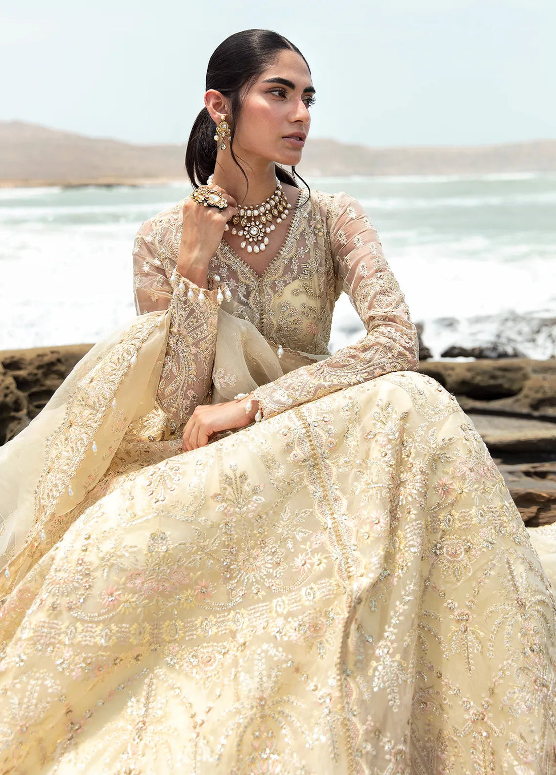 Dastangoi by Afrozeh Wedding Formals 3Pc Suit AWE-06 Aroohi - House Of Hania